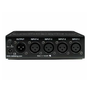 Signal Routing - Radial Gold Digger 4-Channel Mic Selector