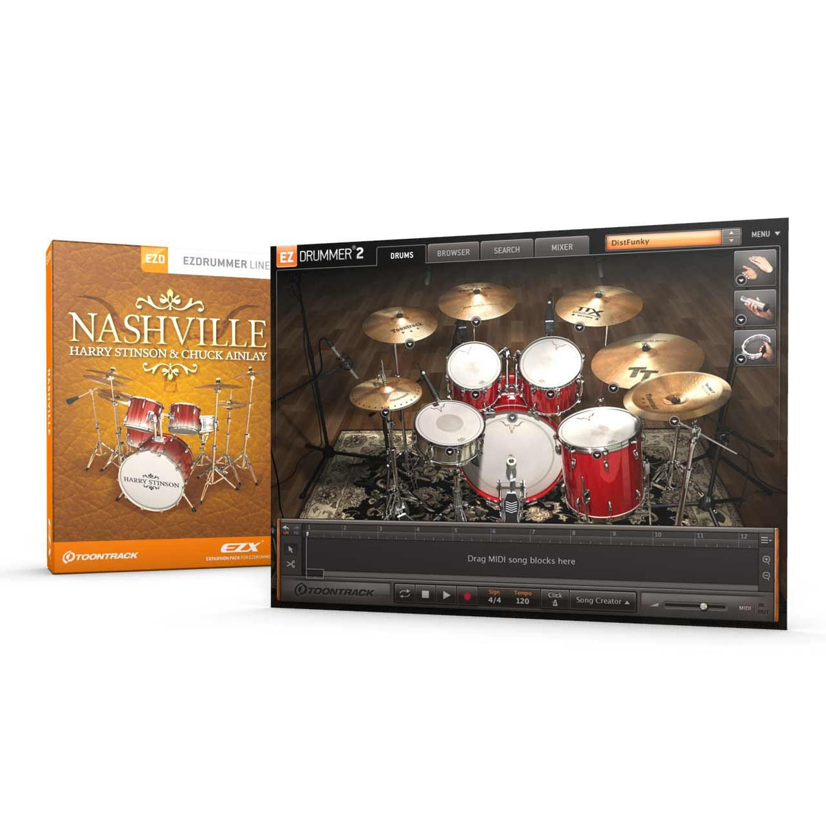 Sound Library Expansions - Toontrack Nashville EZX EZDrummer Expansion Pack