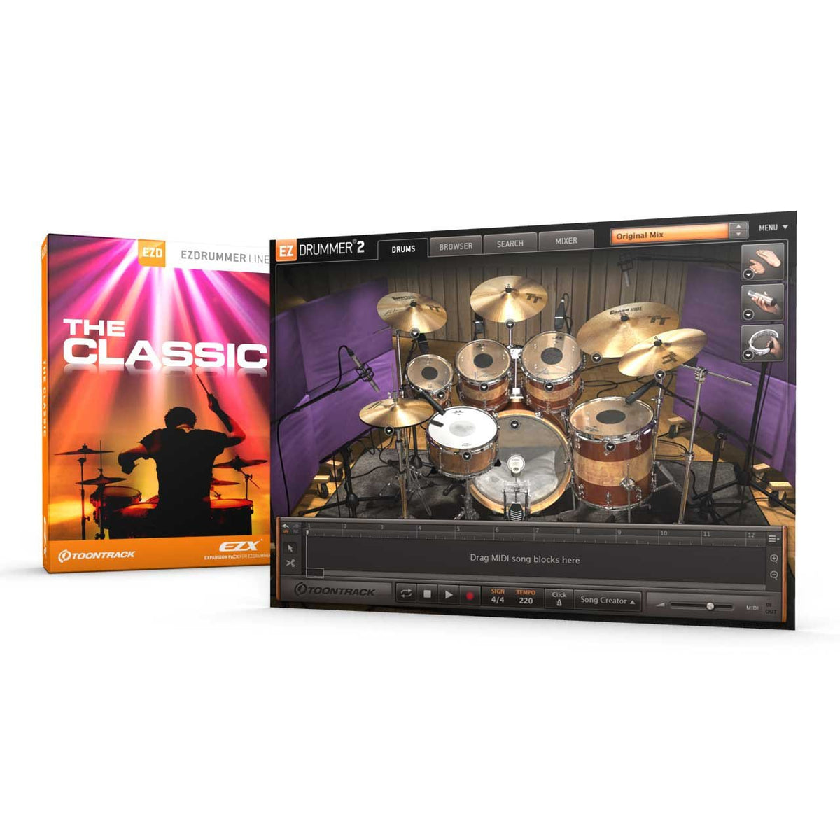 Sound Library Expansions - Toontrack The Classic EZX Expansion Pack For EZDrummer