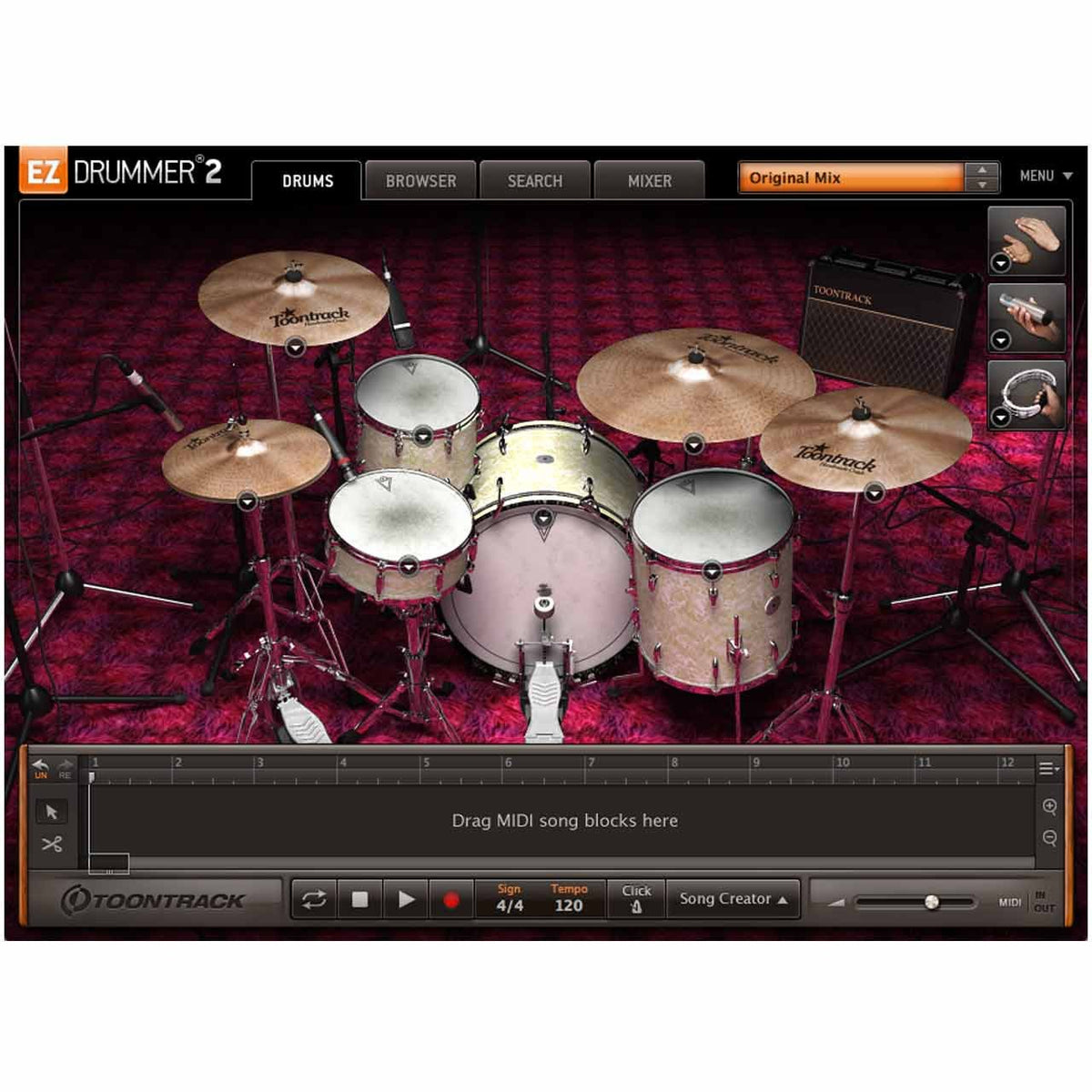 Sound Library Expansions - Toontrack Vintage Rock EZX Expansion Pack For EZDrummer