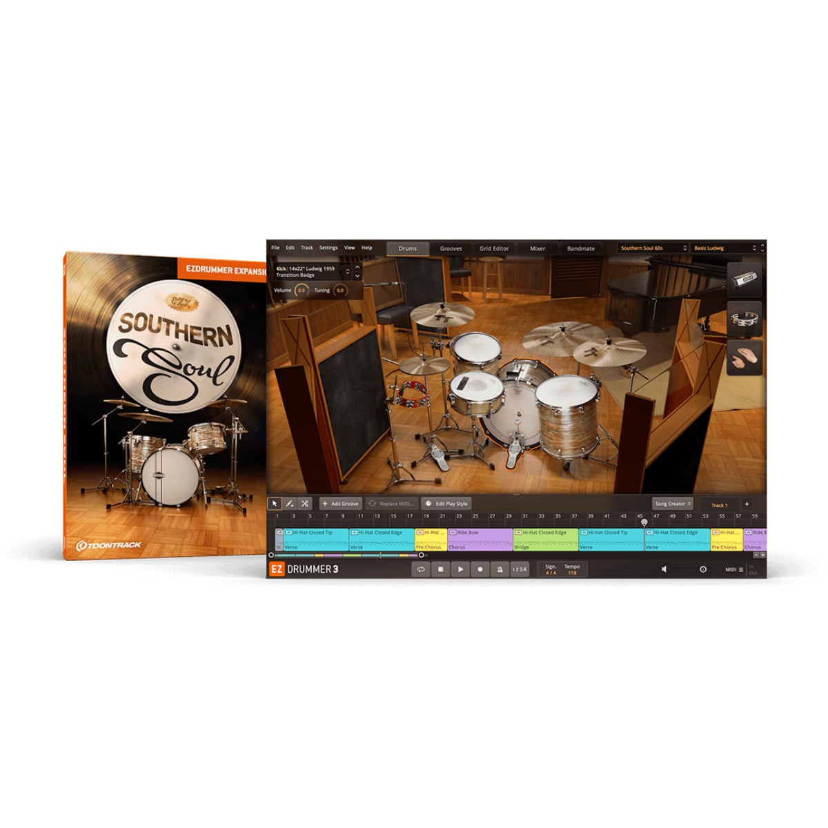 Toontrack Southern Soul EZX - EZDrummer Sound Expansion (Software Serial Number)