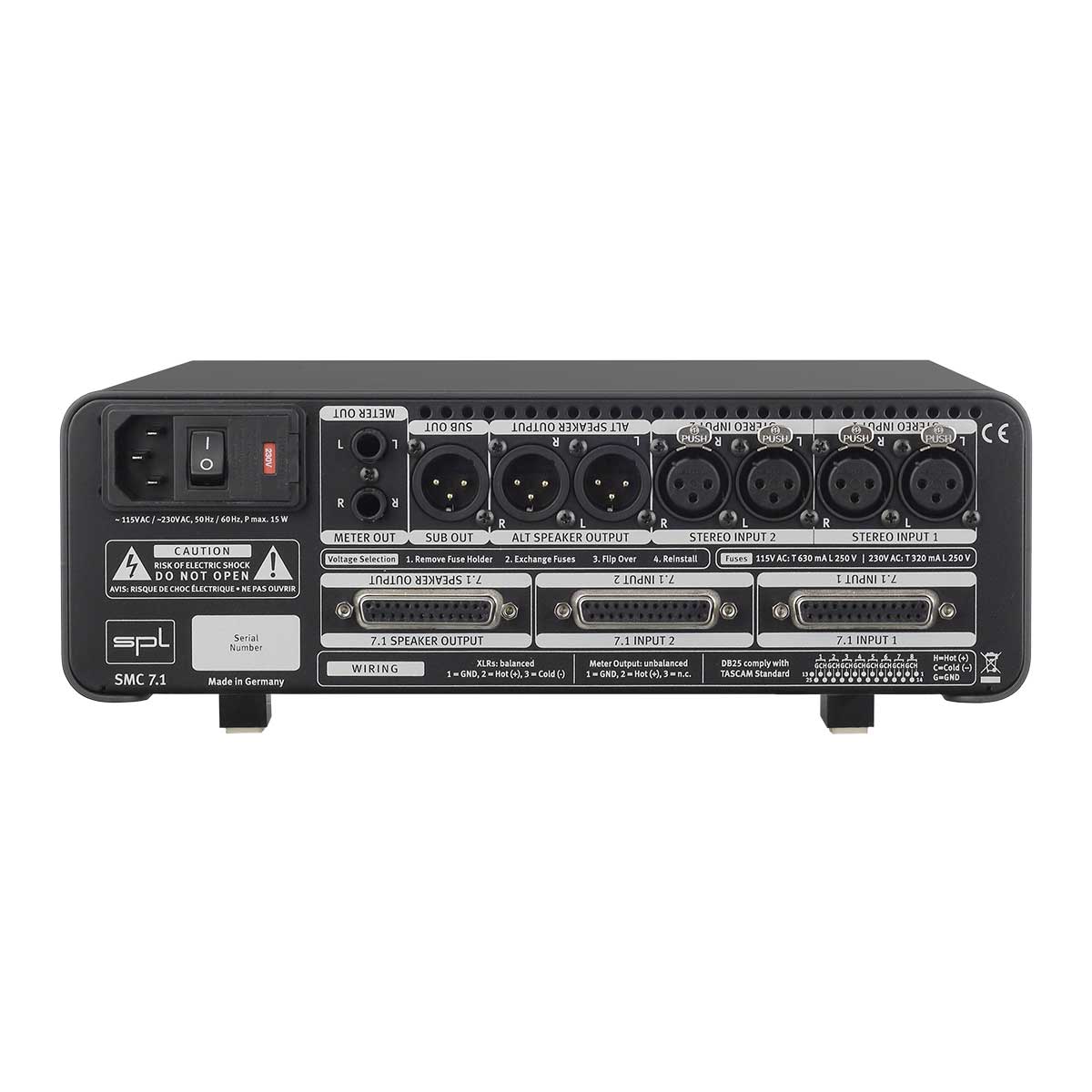 SPL SMC 7.1 7.1 Surround Monitor Controller Rear