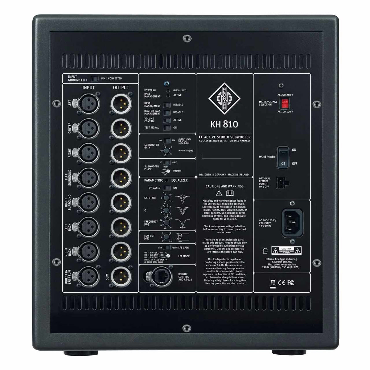 Subwoofers - Neumann KH 810 Active Studio Subwoofer