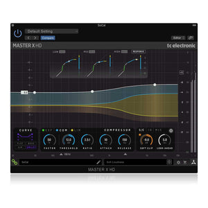 TC Electronic MASTER X HD-DT Multiband Dynamics Processor Plug-In with Hardware Controller