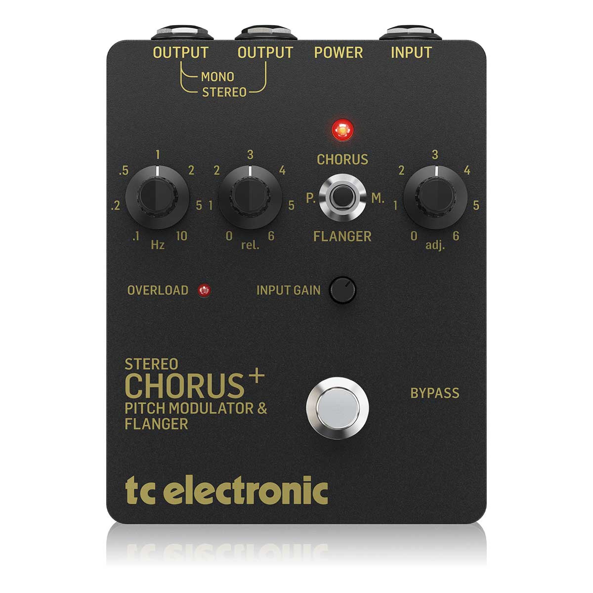TC Electronic SCF Gold Reissue SCF Stereo Chorus Flanger Pedal with 3 Modulation Modes, Analog BBD Circuit and Preamp