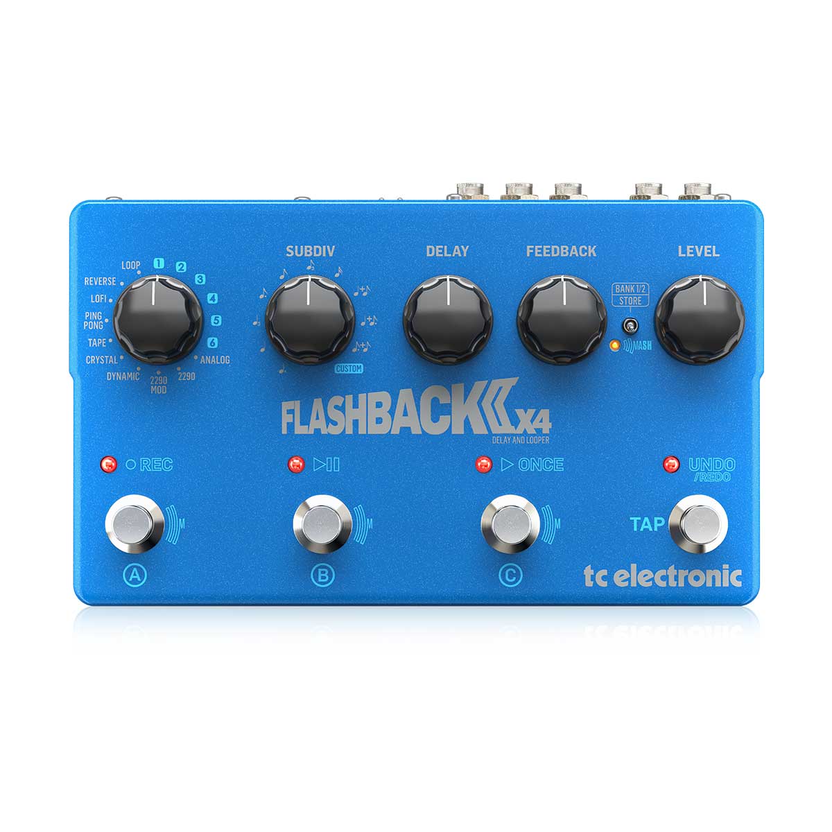 TC Electronic Flashback 2 X4 Delay Pedal Top