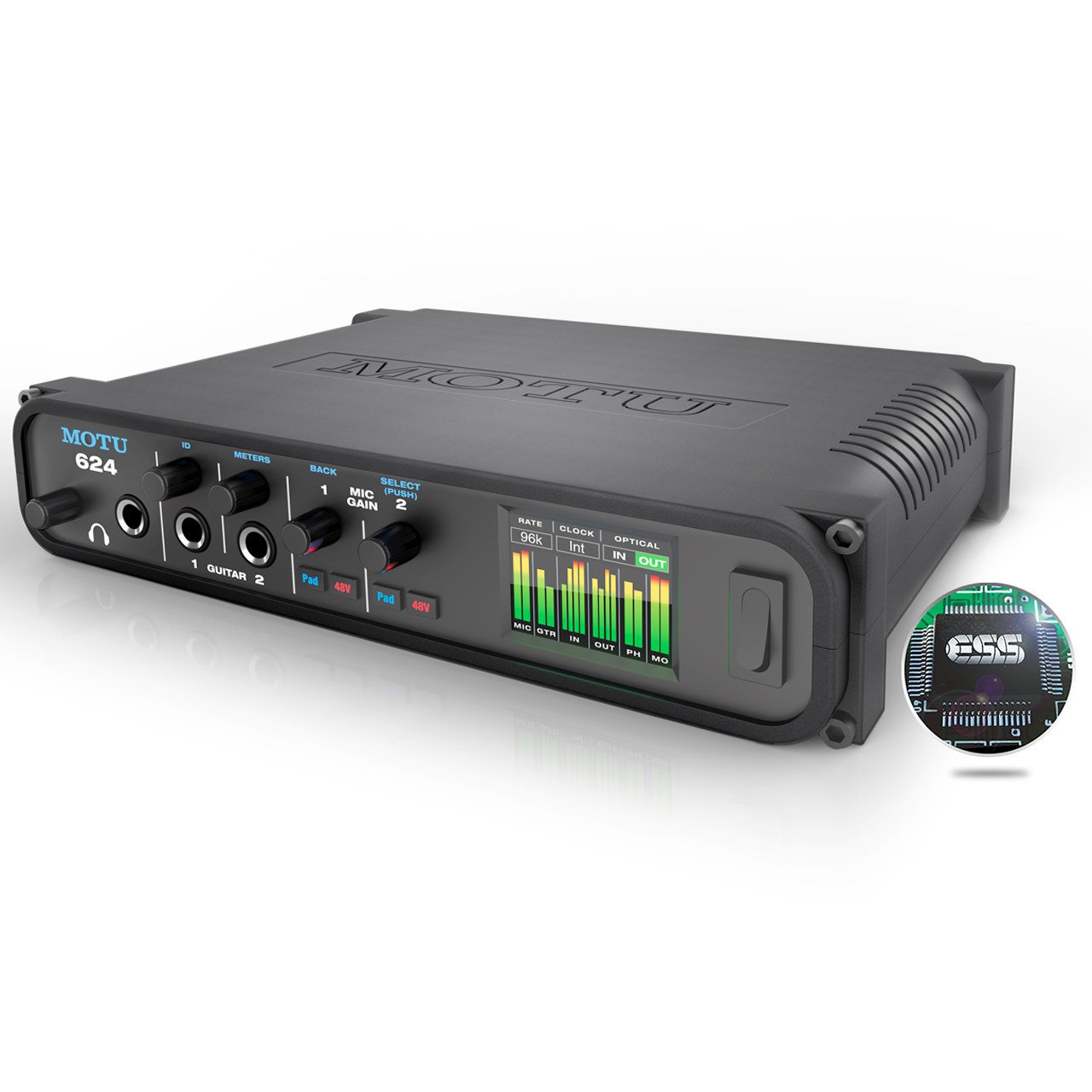 Thunderbolt Interfaces - MOTU 624 - AVB Thunderbolt / USB3 Audio Interface With ESS Sabre32 DAC