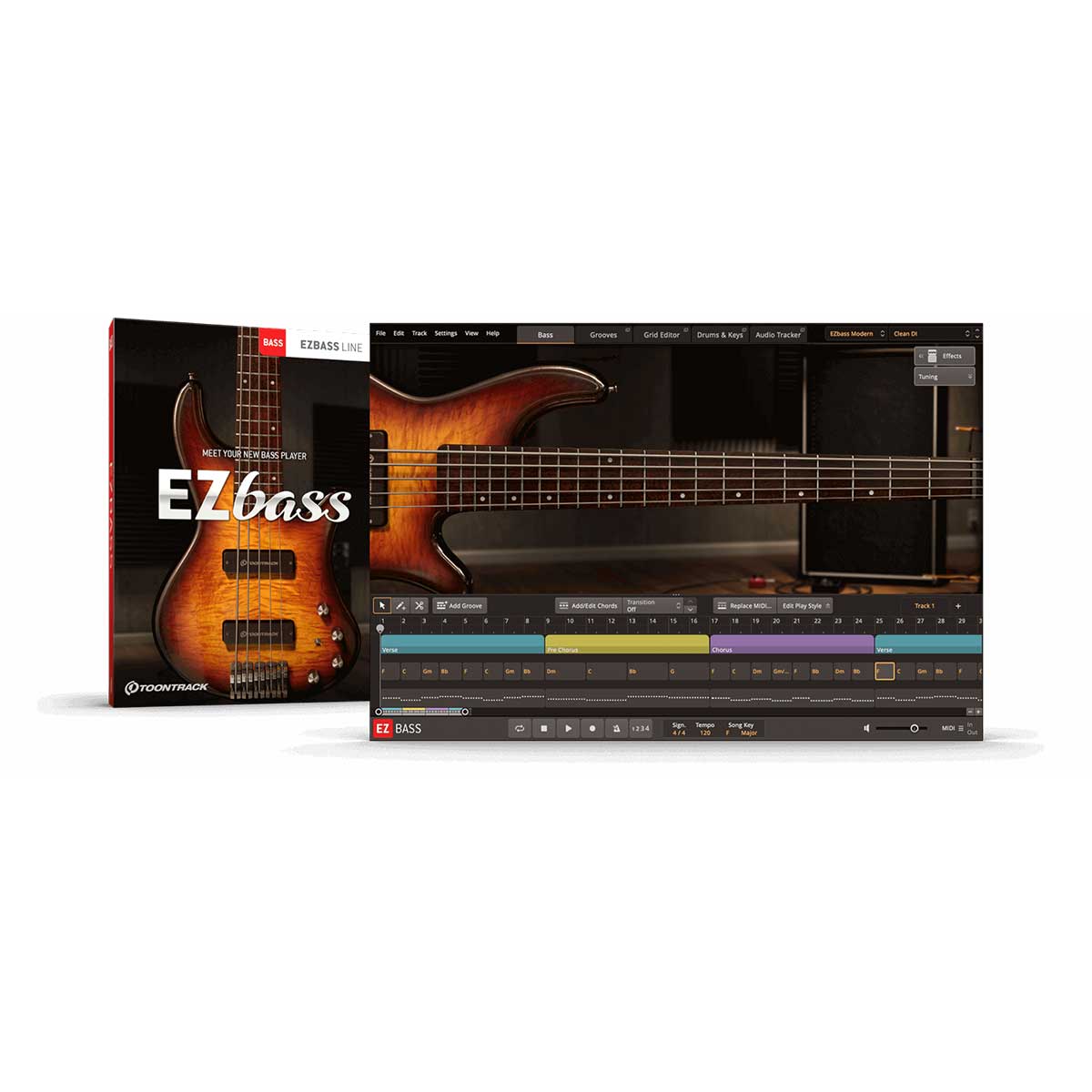 Toontrack EZBass Bass - Software Instrument (Software Serial Number)