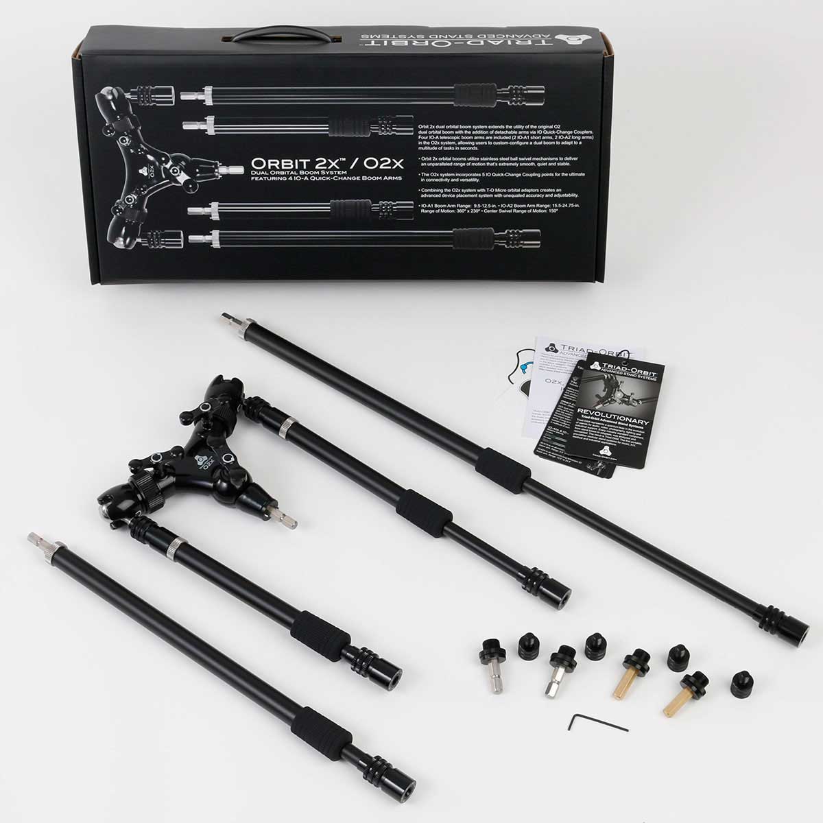 Triad-Orbit O2X Dual Arm Orbital Boom with Interchangeable Arms