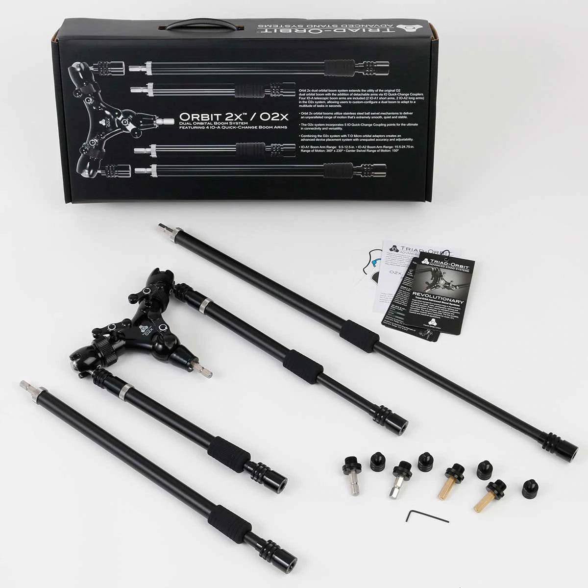 Triad-Orbit O2X Dual Arm Orbital Boom with Interchangeable Arms