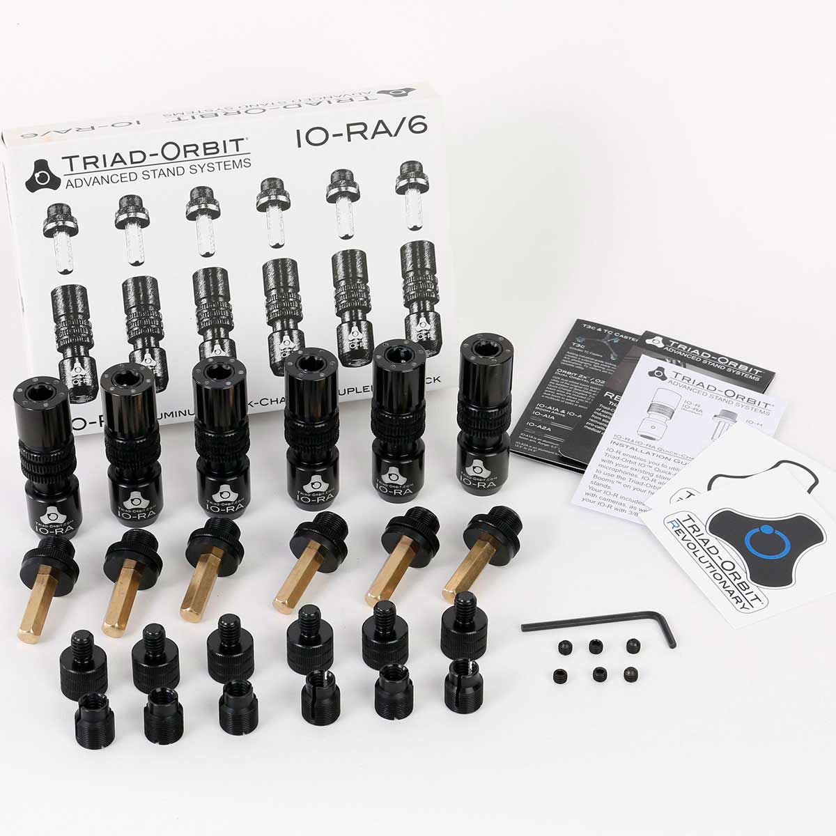 Triad-Orbit IO-RA/6 IO Retrofit Quick-Change Coupler, Aluminum - 6-pack