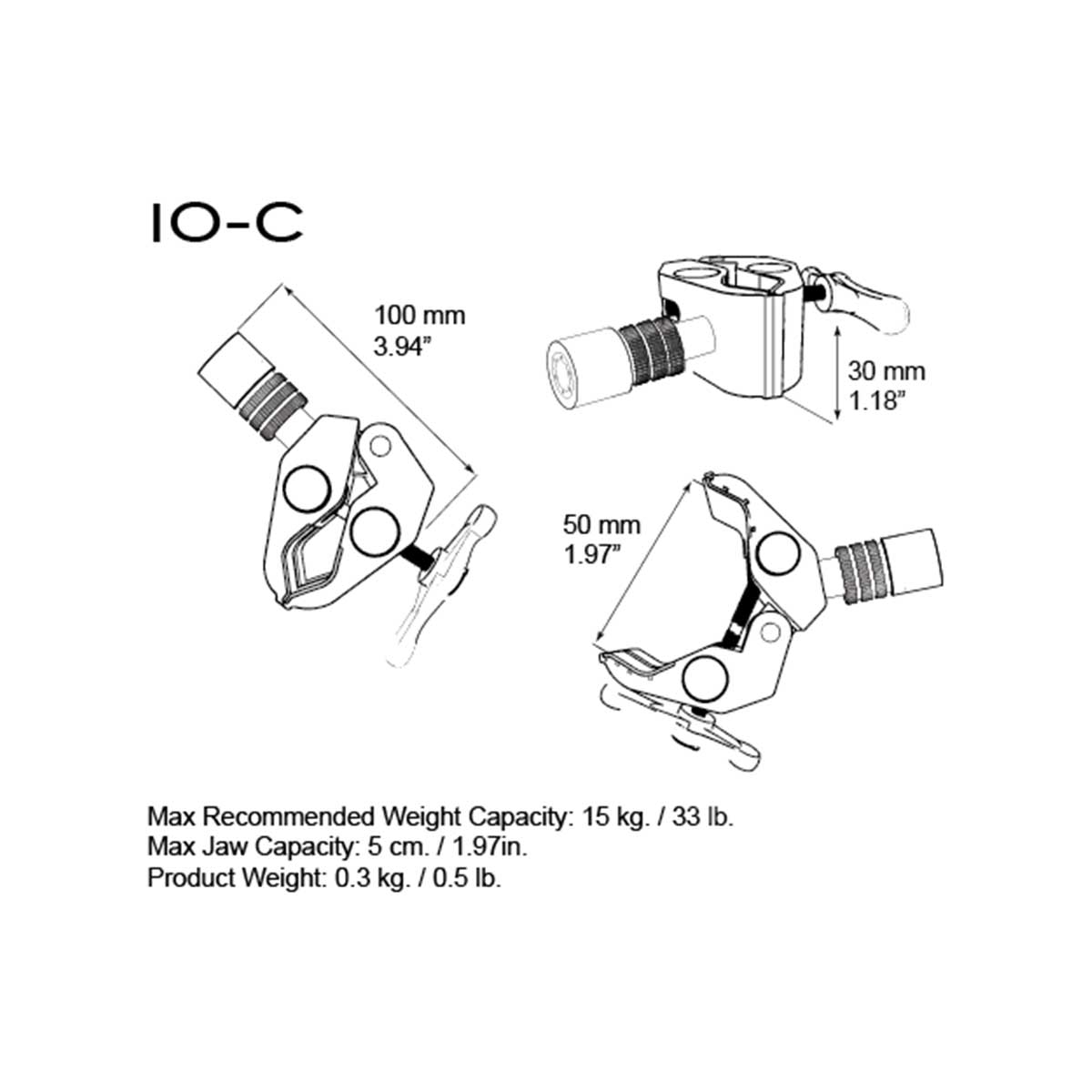 Triad-Orbit O-C IO Equipped Clamp