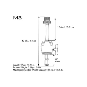 Triad-Orbit M3 Long Stem Adapter Tech Specs