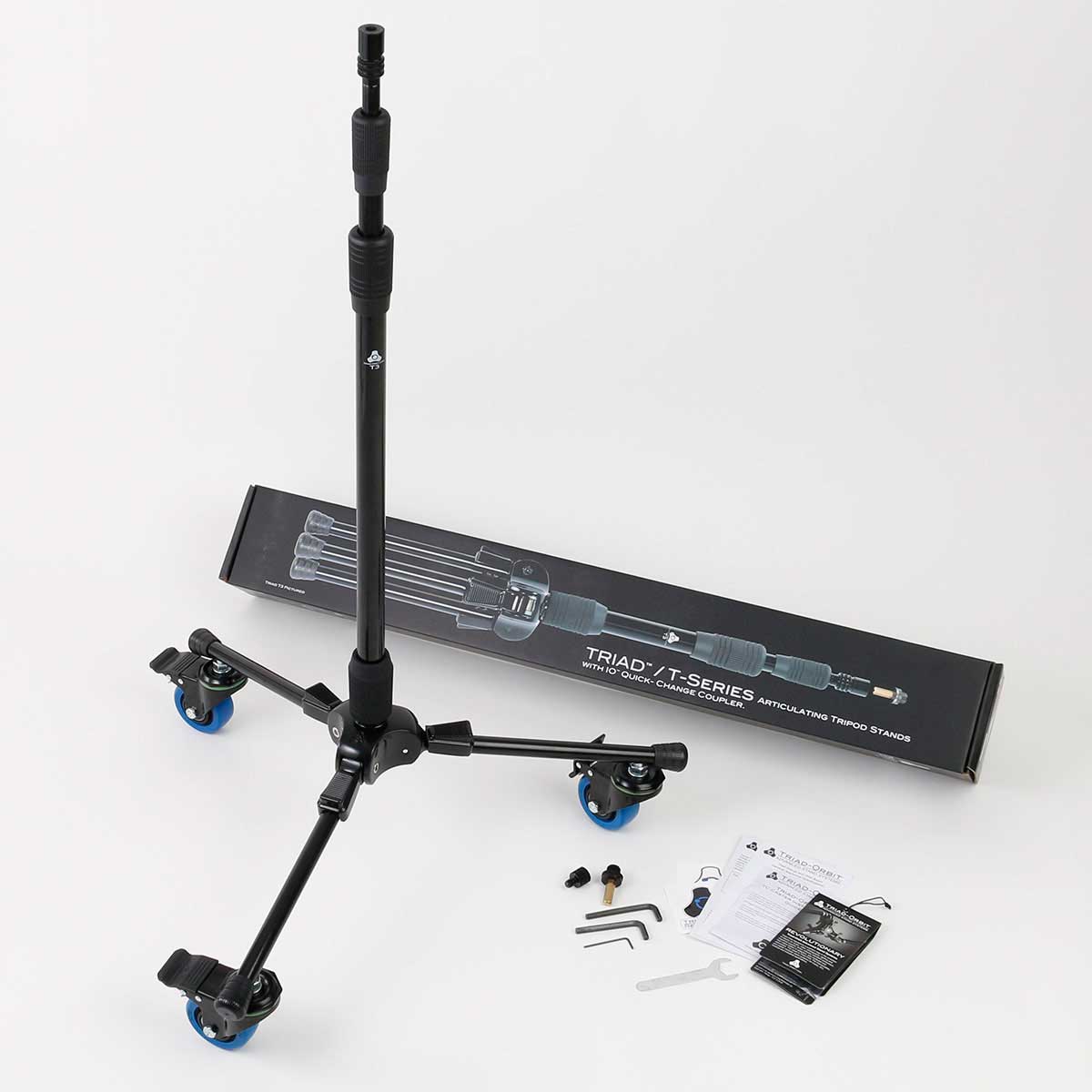 Triad-Orbit T3C Tall Tripod Stand with casters