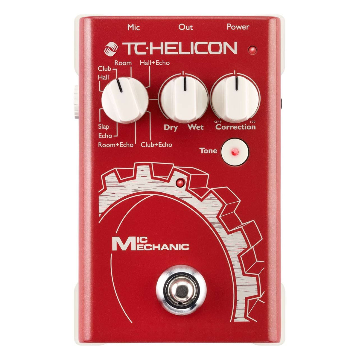 Vocal Effects - TC Helicon Mic Mechanic 2 Battery-Powered Vocal Effects Stompbox