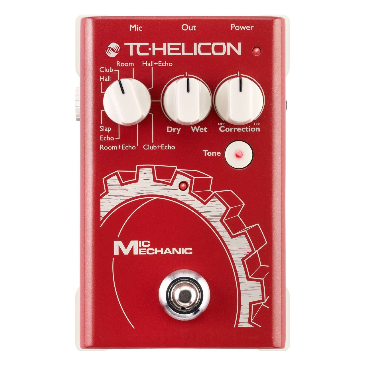 Vocal Effects - TC Helicon Mic Mechanic 2 Battery-Powered Vocal Effects Stompbox