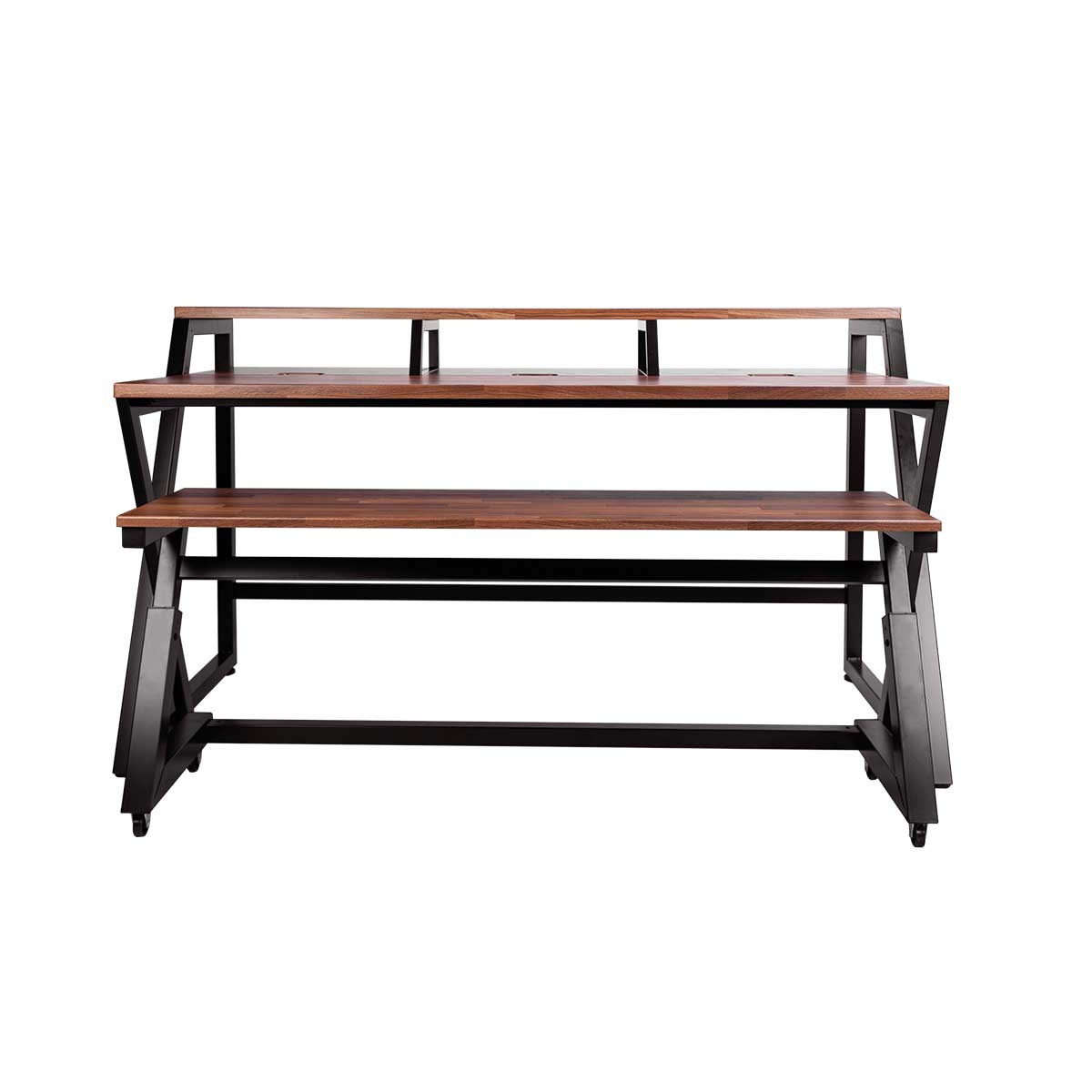 Wavebone Headquarter Z Studio Desk with Height-Adjustable Keyboard Trolley