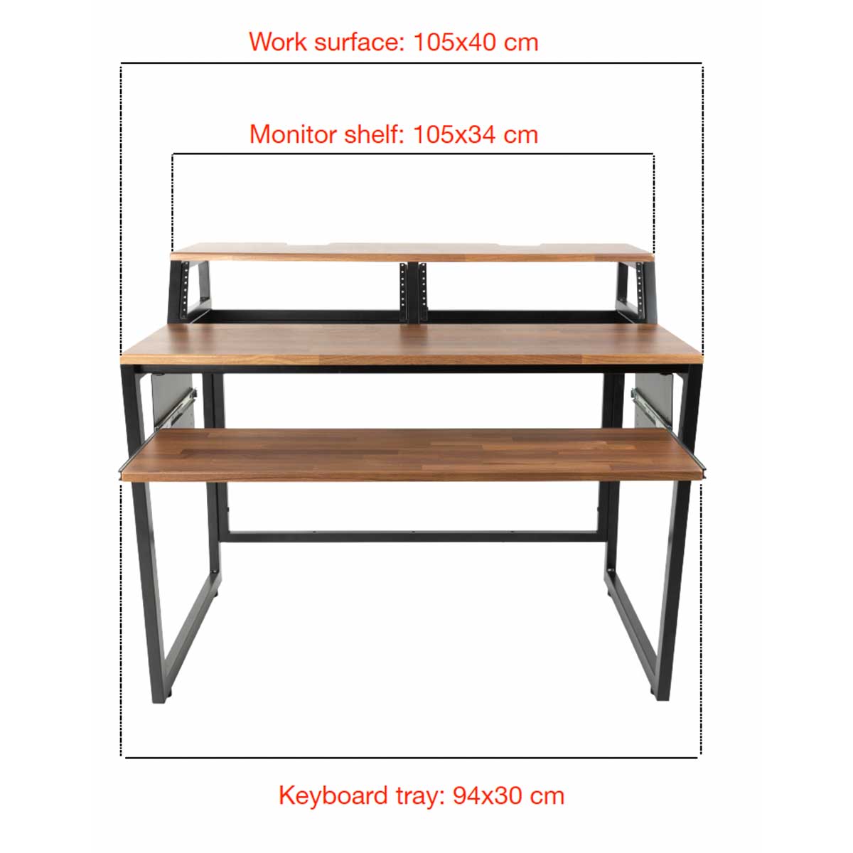 Wavebone Star Rover Studio Desk with 6U Rack Space