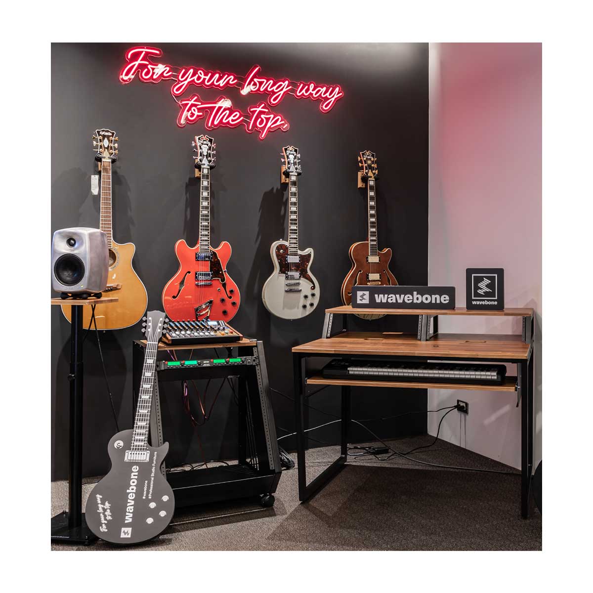 Wavebone Star Rover Studio Desk with 6U Rack Space