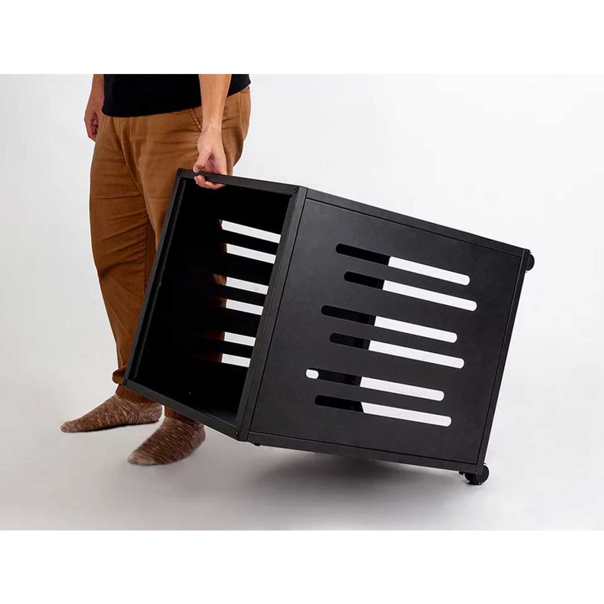 Wavebone Wing 10U Stackable Studio Rack on Wheels