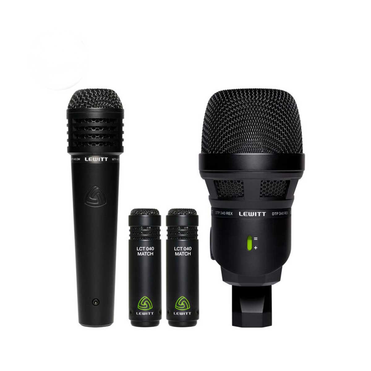 Lewitt BEATKIT 4-piece drum microphone kit incl. mounts and windscreens