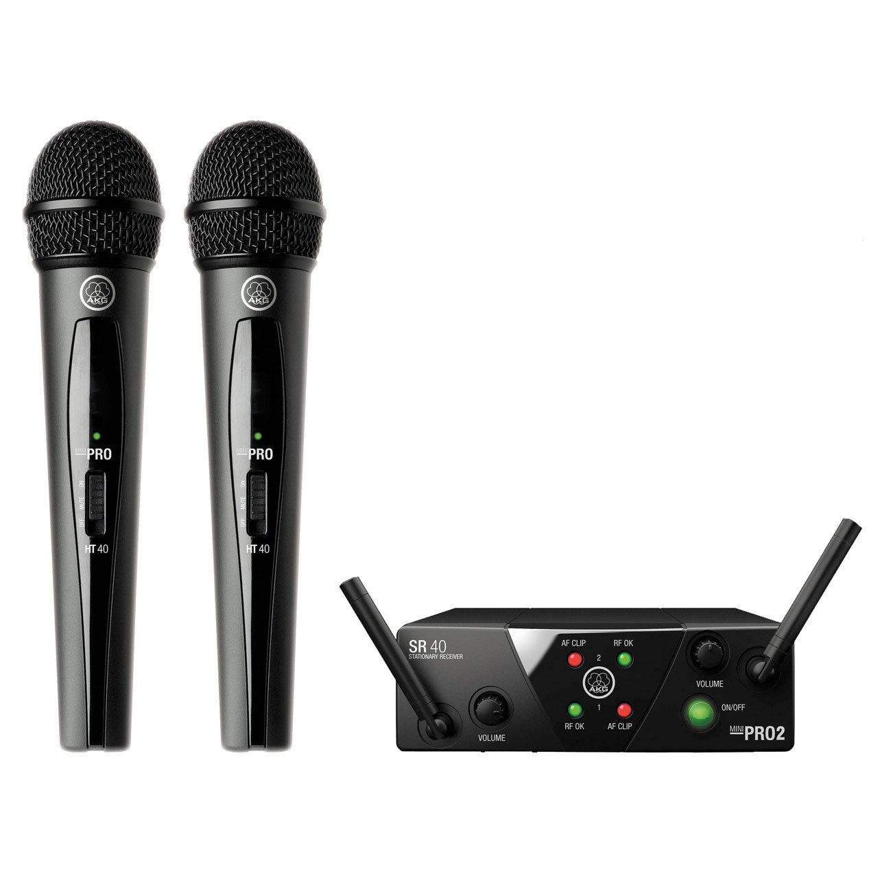 Wireless Systems - AKG WMS 40 PRO MINI 2 Dual Vocal Set Wireless Microphone System