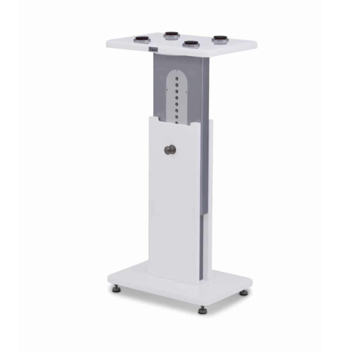 Zaor ISO Stand MkIII 600 Premium Height-Adjustable Spaker Stand with Isoacoustic Isopucks - White